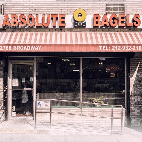 Absolute Bagels, Manhattan, Broadway, Upper West Side, NYC Photography, New York City Wall Art, I Love New York, Jewish Food