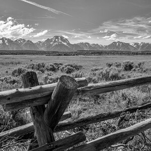 Grand Teton Nationalpark, Wyoming Kunst, Teton Wandkunst, Bauernhausdekor, Bergwandkunst, Western Prairie,