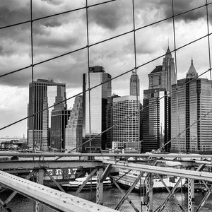 Brooklyn Bridge, NYC Skyline, New York City Wall Art, NYC Photography, Manhattan Home Decor, I love New York