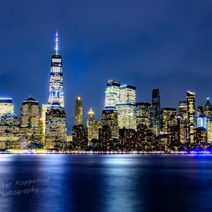 New York Skyline,  NYC Photography, New York City Wall Art, Freedom Tower, NYC Skyline, Manhattan, Hudson River, I love New York