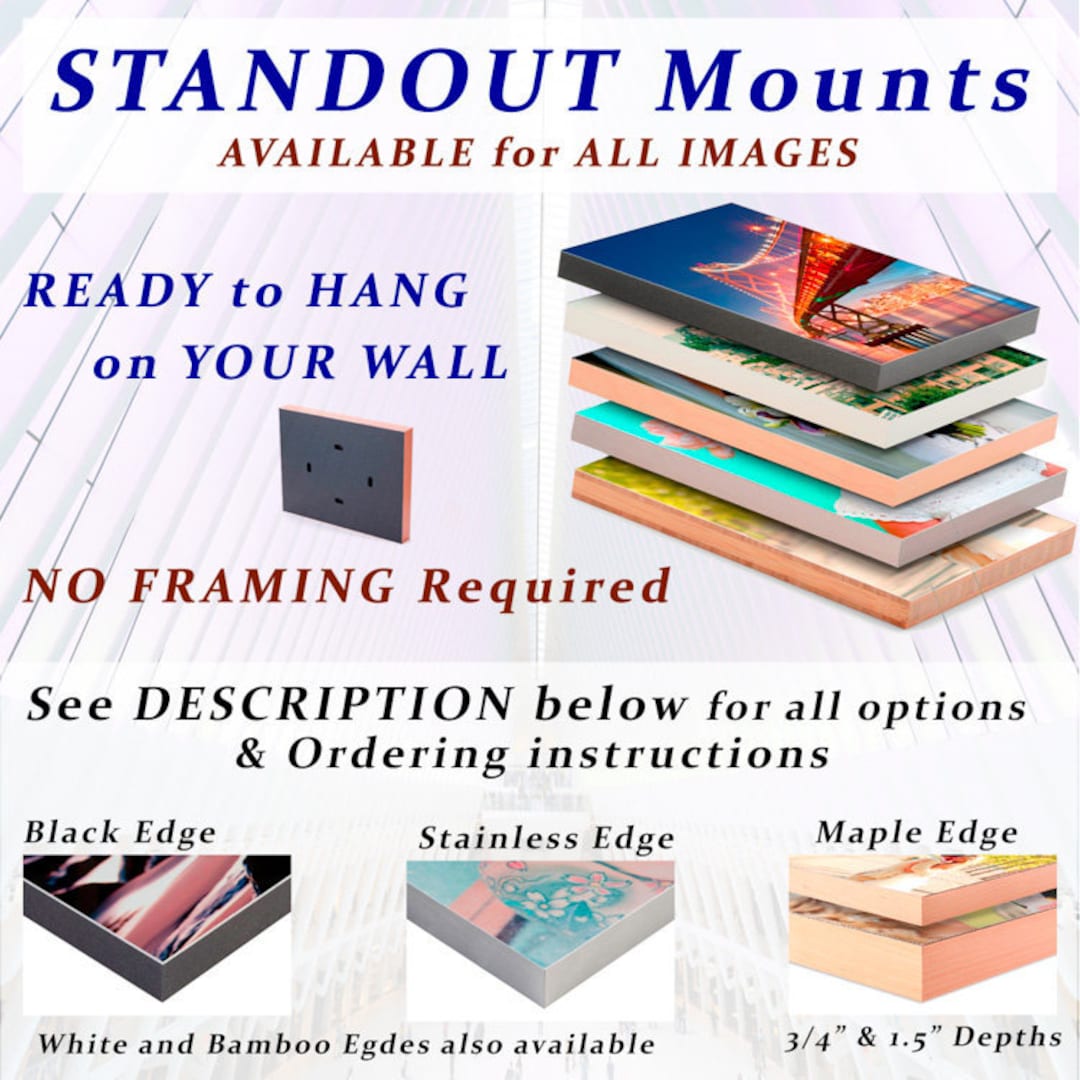 STANDOUT Mount Wall Print, Standout Gallery Wrap, Photography Prints With Frame, Fine Art