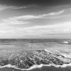 Sanibel Island Surf Fine Art Print, BOHO Modern Ocean Sandy Shore Home Wall Decor, Florida Beach House Wave Lover