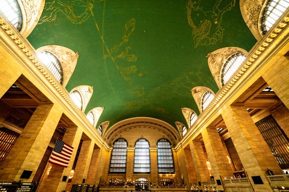 Grand Central Station Ceiling Print New York Fine Art Photography Historic Nyc Landmark I Love Ny Gift For Women Men Wife Husband Her