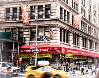 The Strand Bookstore, Broadway, Greenwich Village, New York City Wall Art, NYC Photography, Bookshop, Home Decor, I Love New York