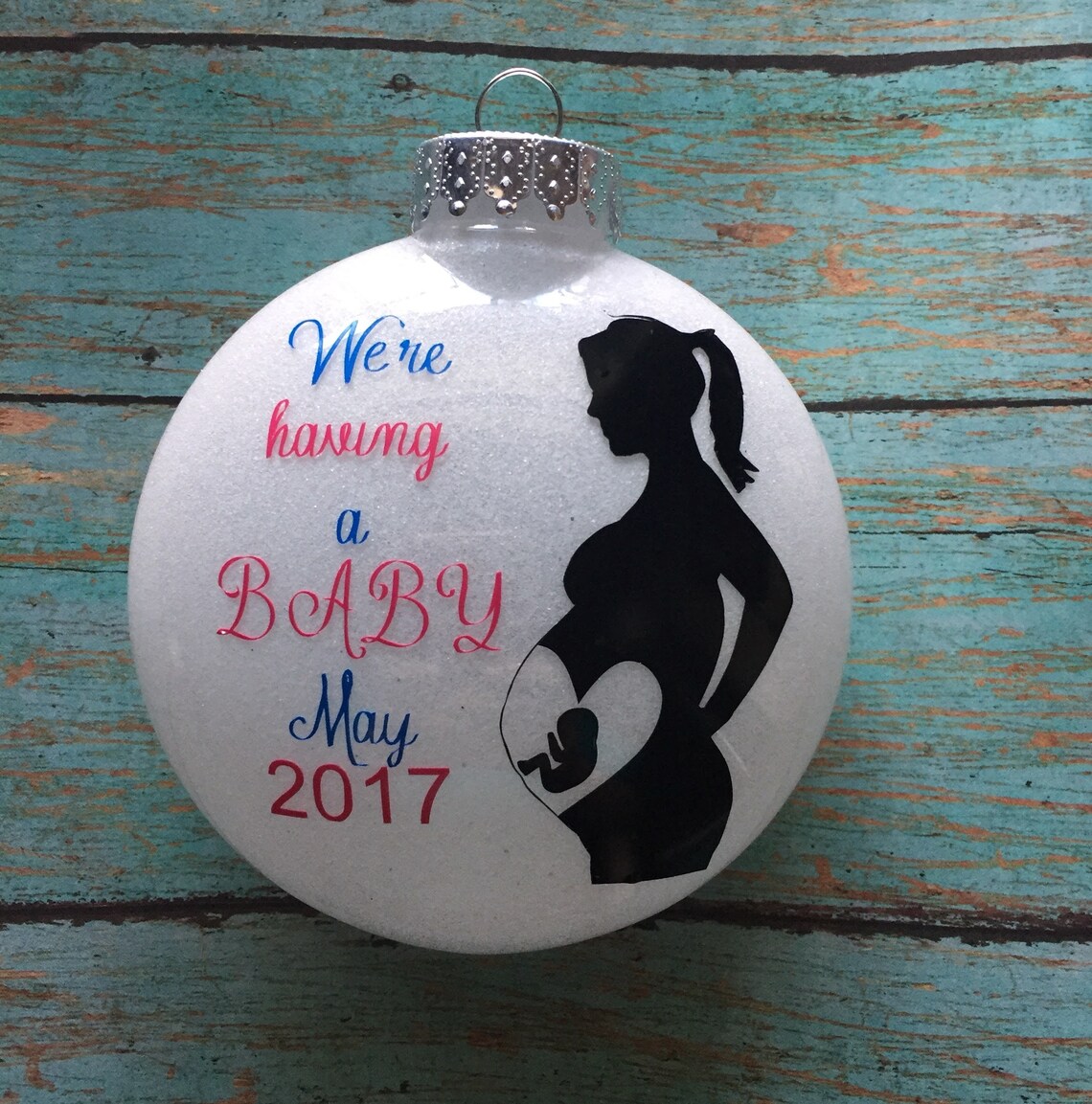 Pregnancy Announcement Ornament. Pregnancy Ornament. Pregnancy Etsy