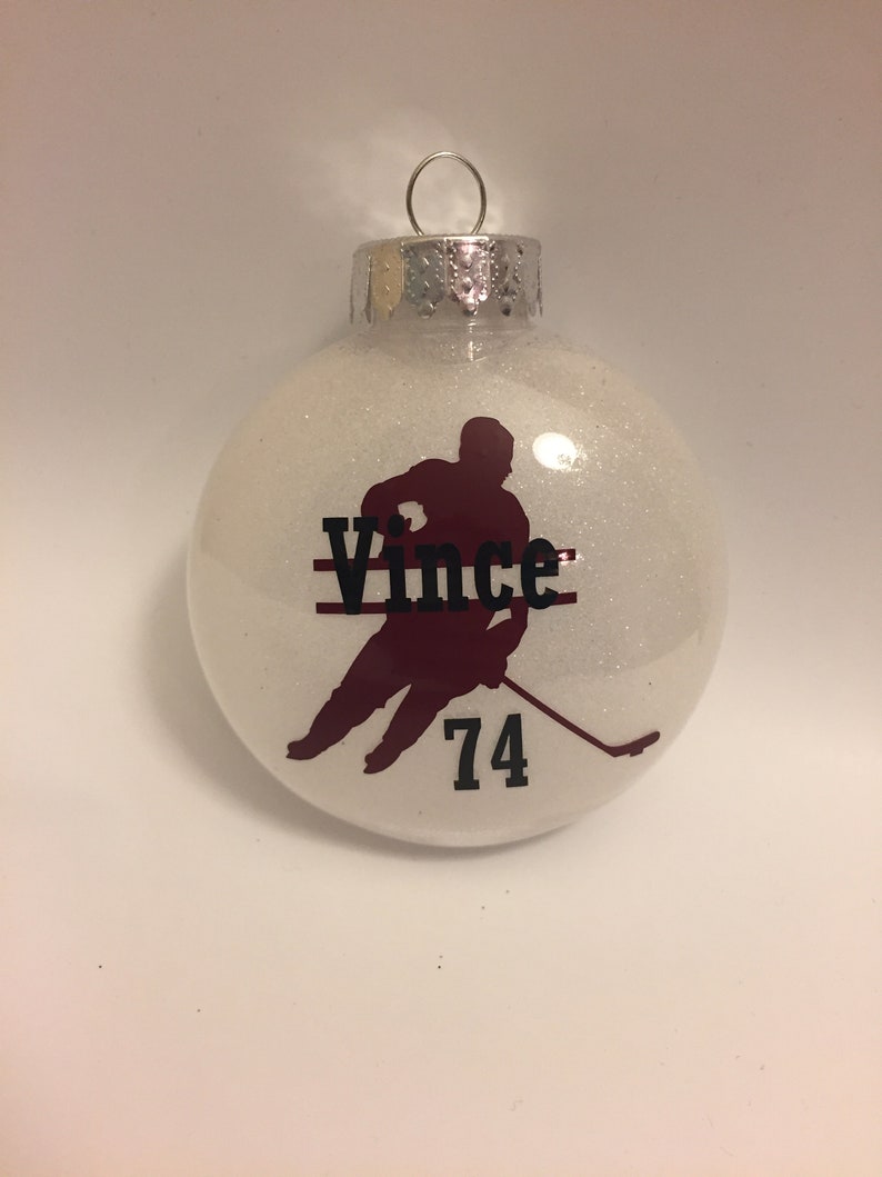 Hockey Ornament. Ice Hockey Ornament. Team Gift. Personalized Etsy