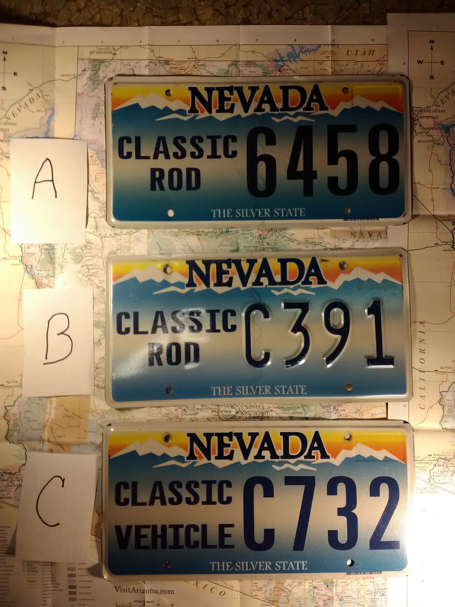 Nevada vintage license plates classic hot rod license plates Etsy