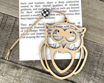 Wise Owl Educator Ornament – A Thoughtful Gift for Exceptional Teachers