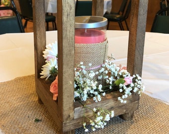 Wood Lanterns, wedding lantern, rustic lantern, boho candle lantern, wedding centerpiece, Babyshower centerpiece