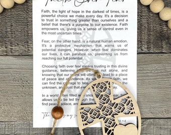 Faith Over Fear Ornament – Cross Ornament