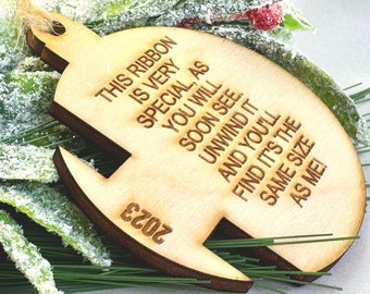 Child Growth Ribbon Christmas Ornament
