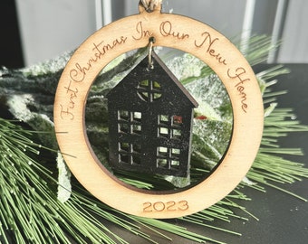 New Home for the Holidays Christmas Ornament - Personalized keepsake