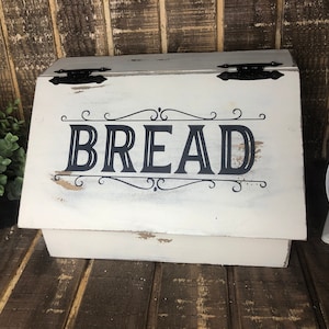 Breadbox Storage Bread Box  Bread Basket Kitchen Storage  Rustic breadbox Farmhouse Kitchen storage Primitive Kitchen cabinet