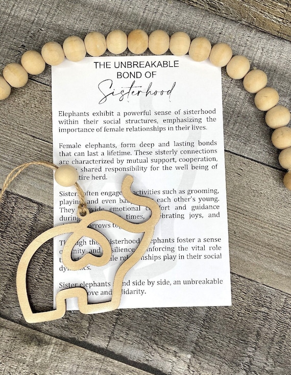 Friendship - Sisterhood Elephant Ornament