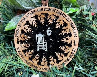 Personalized Memorial Christmas Ornament -In Loving Memory Christmas Ornament - Lost But Never forgotten