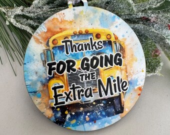 Bus Driver Ornament – Thank You for Going the Extra Mile!
