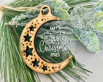 Baby's First Christmas Ornament 2023 – Personalized Keepsake for Cherished Memories