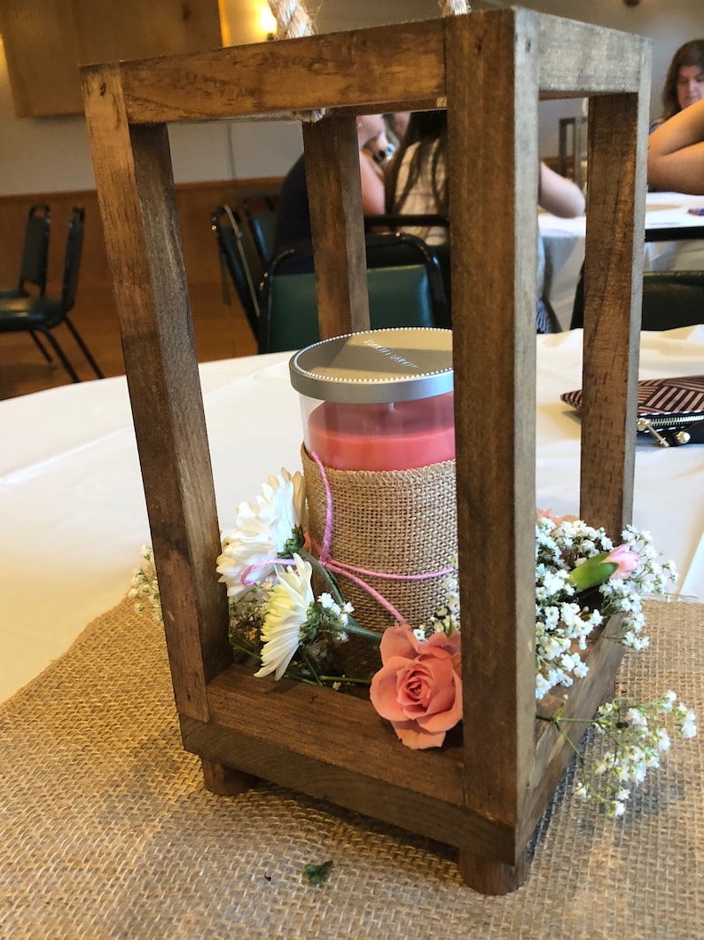 Wood Lanterns Wedding Lantern Rustic Lantern Boho Candle Etsy