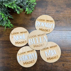 look what i made magnet, personalized name magnet, kids art work magnet, fridge magnets custom, children&#39;s art display, kids birthday gift