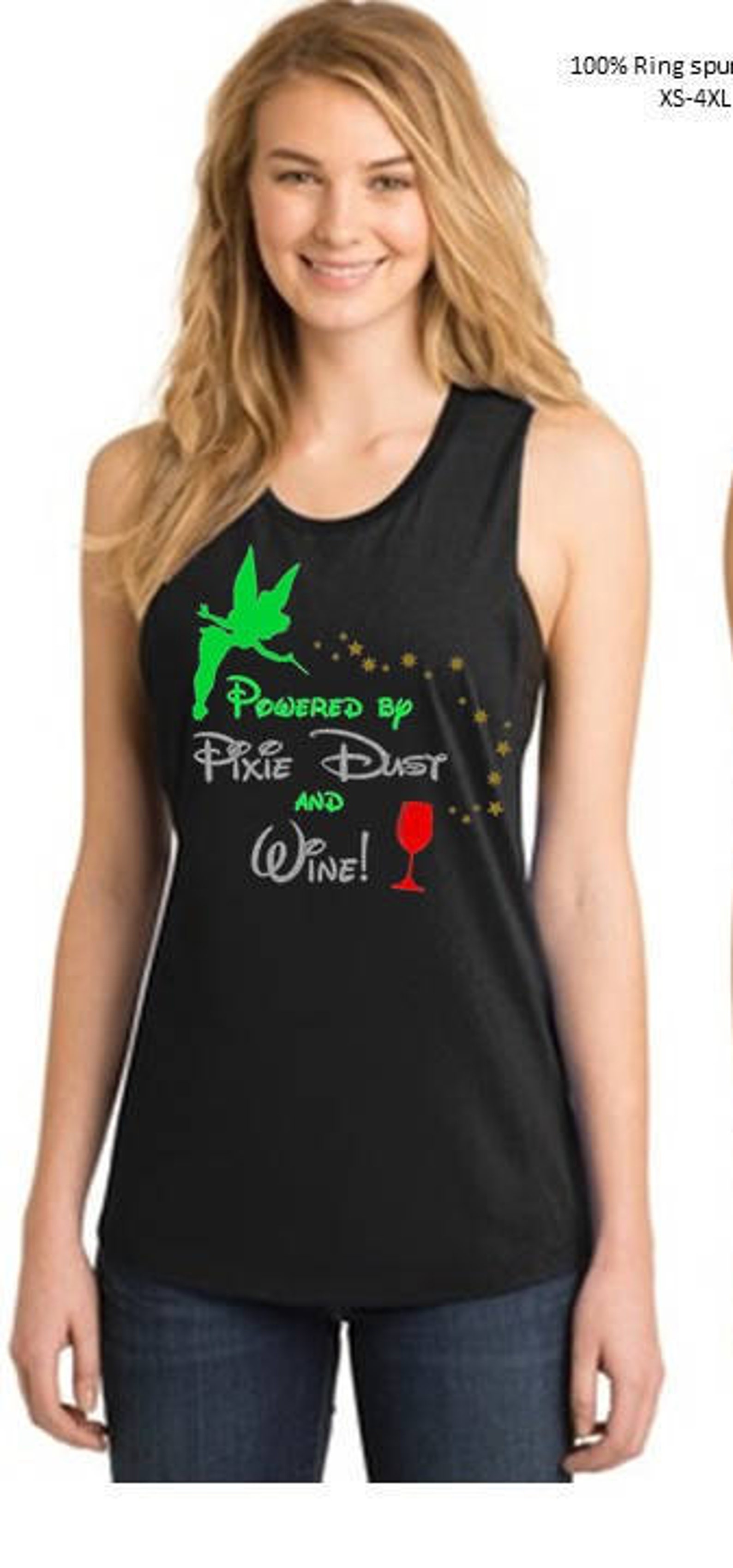 Tinkerbell Powered by Pixie Dust and Wine Etsy