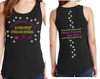 WIde Shoulder Tank Disney Princess Run