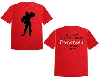 Princesses Chasing Prince Tshirt