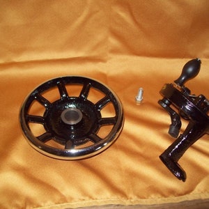 Singer  Gold Hand Crank & Spoke Wheel For Treadle and Electric Machines