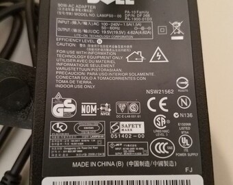 Genuine Dell LA90PS0-00 90W 19.5 AC Adapter