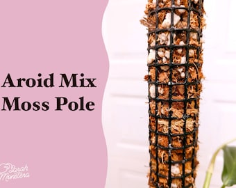 Aroid Mix Pole Moss Poles for Climbing Houseplants Moss Totem Plant Support - Perfect Holiday Gift or Stocking Stuffer for Plant Lovers