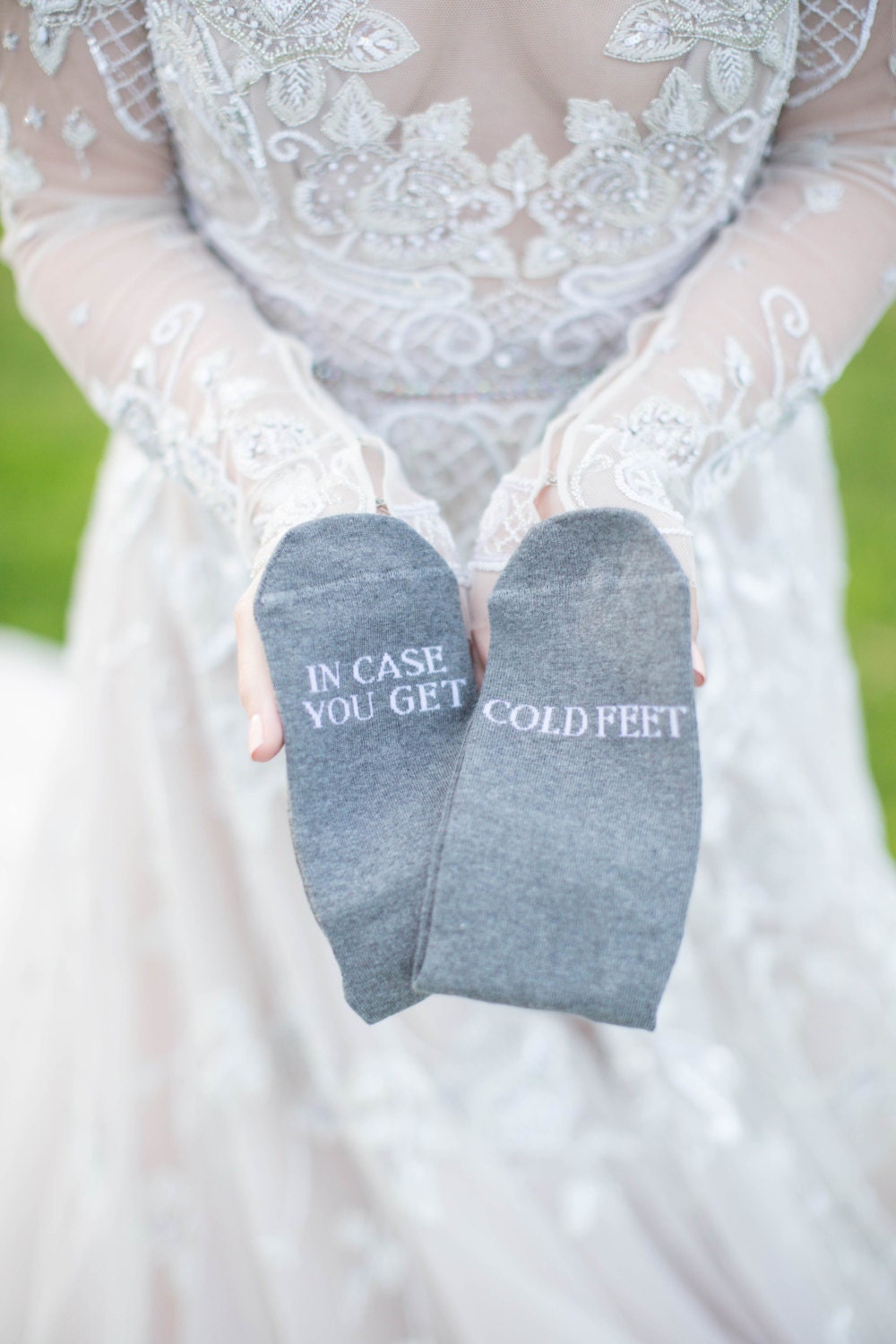 In Case You Get Cold Feet Socks Wedding Grooms Socks Cold | Etsy
