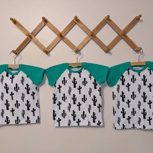 Cactus Raglan Short Sleeve Tee