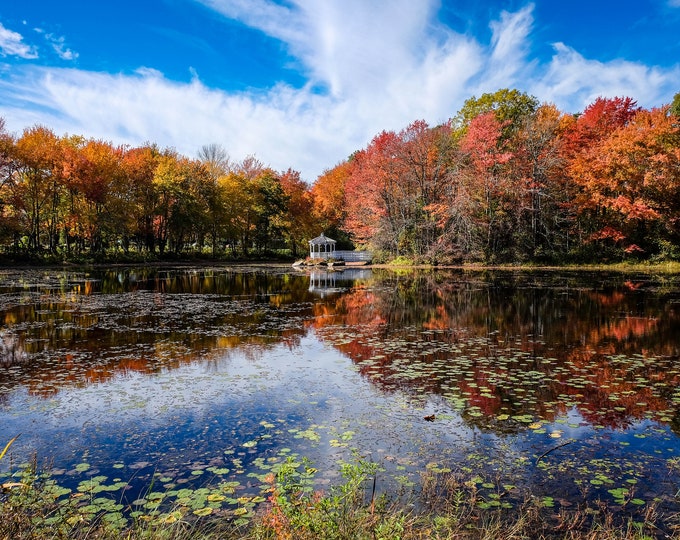 New England Scenery, Fall Foliage Print, Large Art Print, Nature Photography, Autumn Photography, Massachusetts Photo