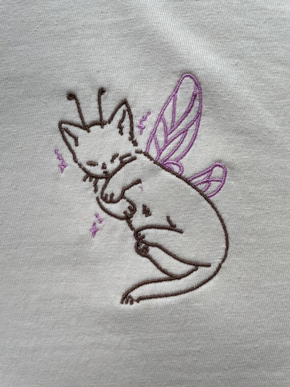 【CPGN STUDIO】24SS★ Fairy Cat Embroidery Short Sleeve Tee MUSINSA | CPGN STUDIO ABC CAT Embroidery Short Sleeve T