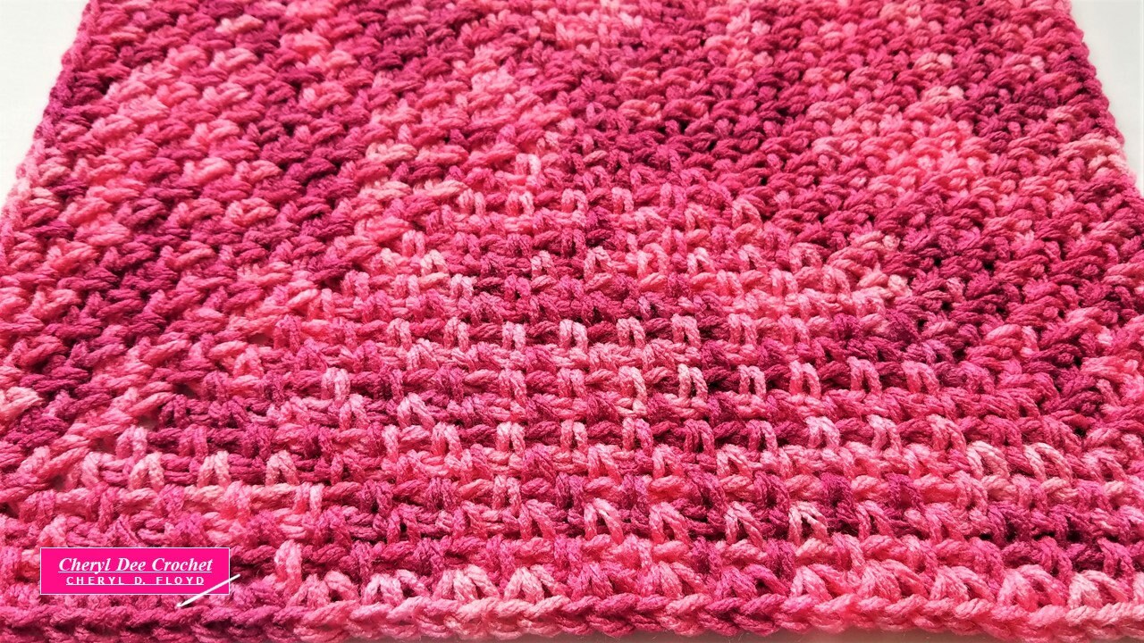 CROCHET PATTERN Basic Moss Stitch Square 12inch afghan block Etsy