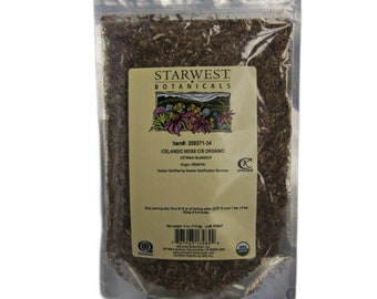 Icelandic Moss c/s Organic 1 lb  or 4 oz by Starwest Botanicals Natural Healer