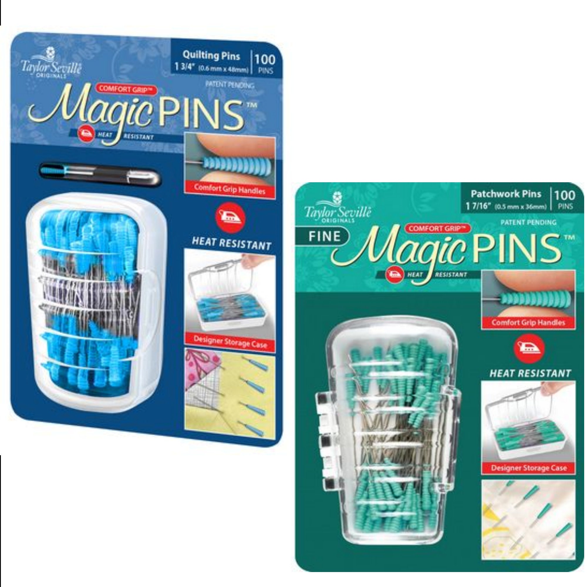 Magic Pins Regular Quilting 1.75 inch 50 pins - Crafty Gemini