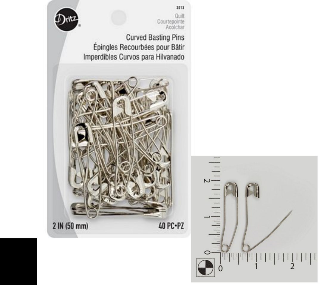 Curved Basting Pins 2'' Dritz Perfect for Duvet Cover to Keep in Place