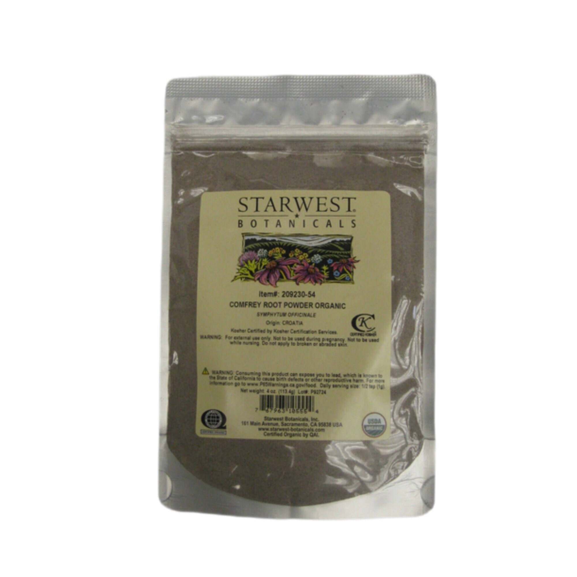 Comfrey Root Powder Organic 4 oz Sealed bag Etsy