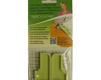 6 in 1 Stick'n Stitch Guide by Nancy Zieman Clove Your go to seam guide for peffect stitching