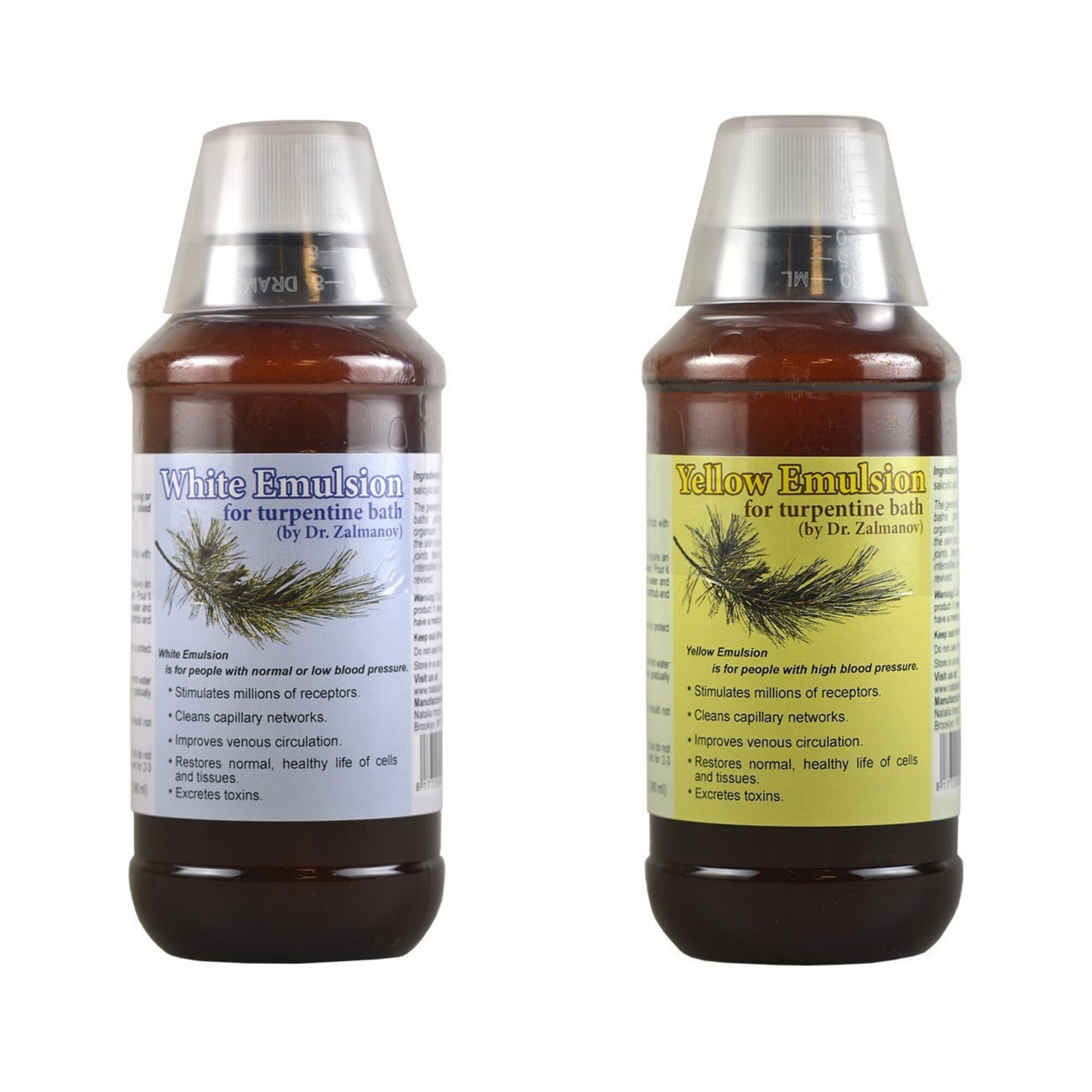 Zalmanov Rejuvinating Turpentine Bath Emulsion - White & Yellow 236 m…