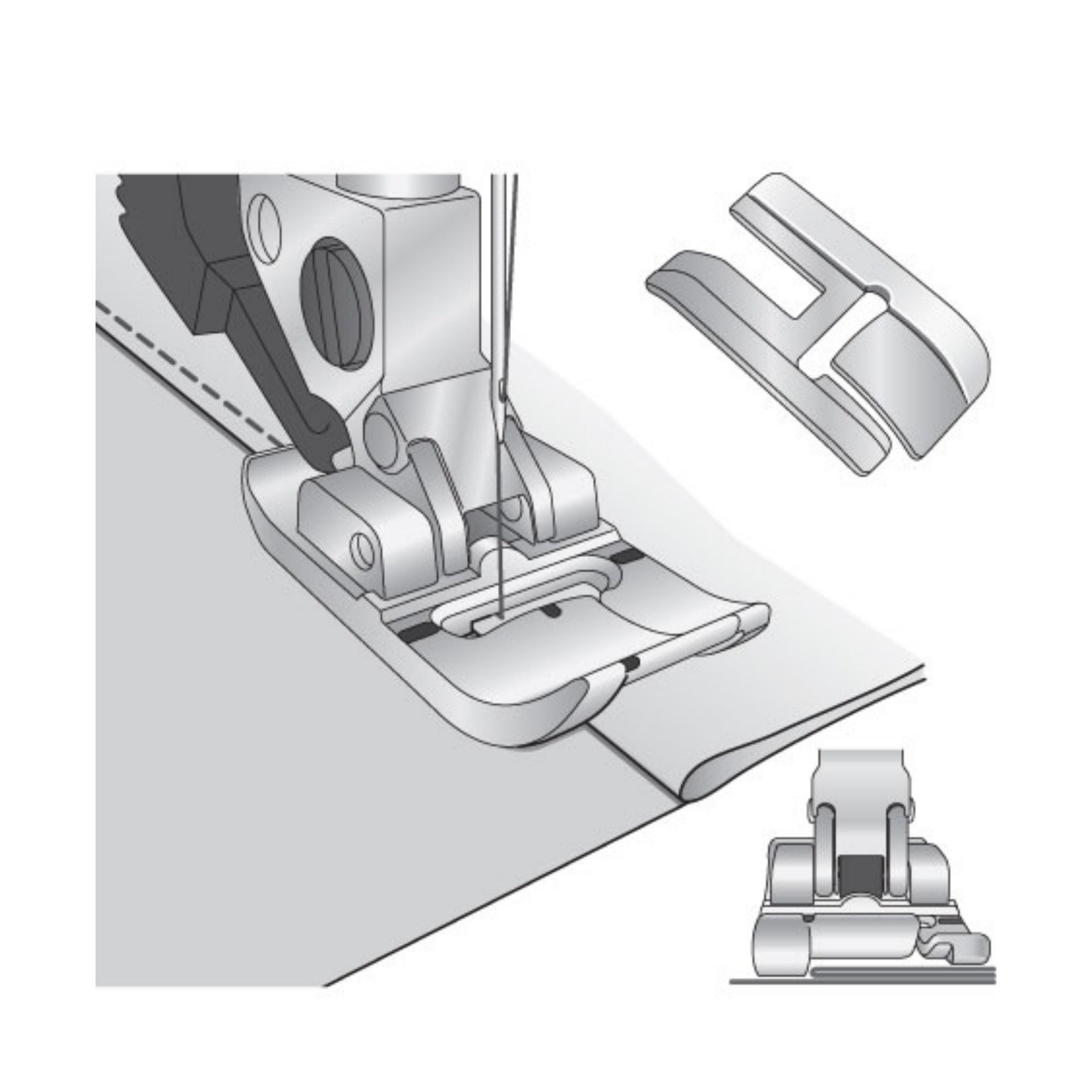 Pfaff Bilevel Topstitch Foot for IDT™ System 820676096 Etsy