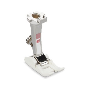 Bernina Zig-Zag Non Stick Foot 52 - Ideal for Leather, Vinyl & all utility and decorative stitches For models listed - New Style machines