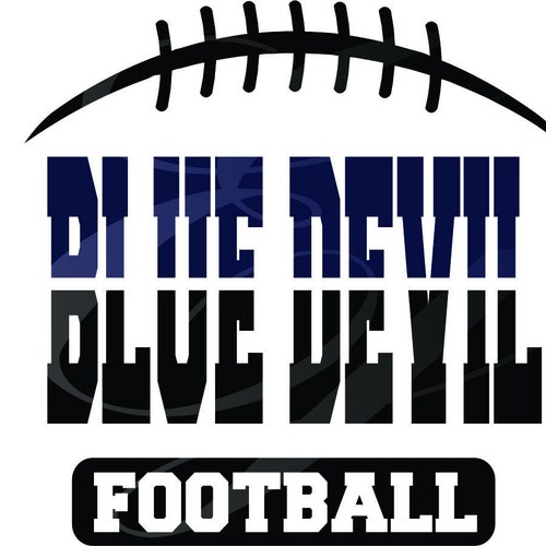Svgdxf Digital Cutting File-462 Blue Devils Football Vector | Etsy