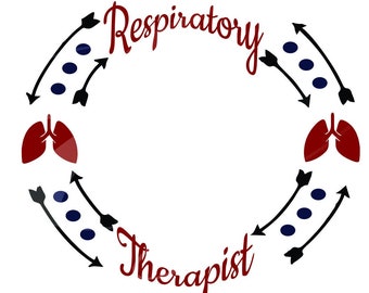 Respiratory Therapist Frame eps svg dxf png jpg jpeg  Digital Cutting Design- Instant Download
