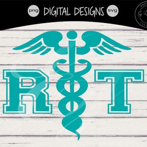 Respiratory Therapist Svg | RT png |  Medical | Er |Nicu | Digital Cutting Design- Instant Download Teal
