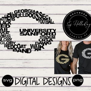 Bulldogs Georgia Football svg png arrows Digital Cutting Design- Instant Download-Vector File Graphic Design Team Mascot High School Sports