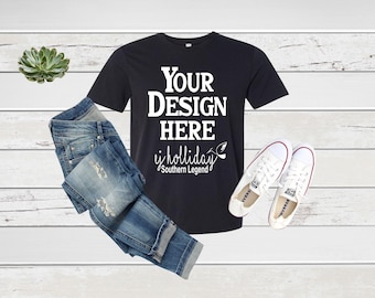 Tshirt Mockup Shirt Mock ups TShirt  Mockup Shirt Mock ups T shirt Mock up Black Bella Canvas mockup