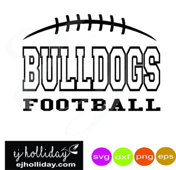 Bulldog Football Highschool Svg Dxf Eps Png Arrows Digital Etsy