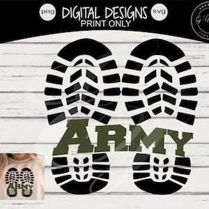Army Combat Boots Split Design svg png arrows Digital Design Instant Download Vector File Graphic Design Military svg Army svg