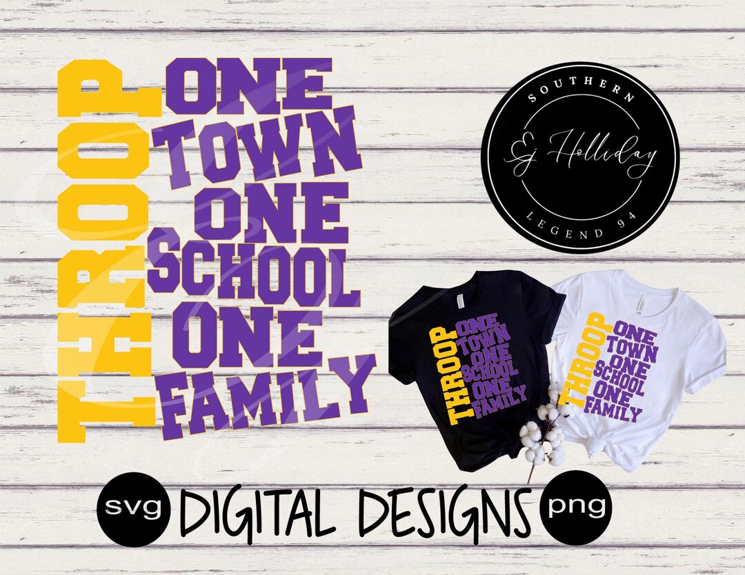 Thoop Design Throop One Town One School One Family Team Mascot Paoli Community ...